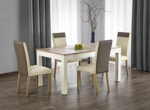 Стол Seweryn 160/300 см цвет дуб сонома / белый 160-300x90x76 см Halmar фото - artos.in.ua