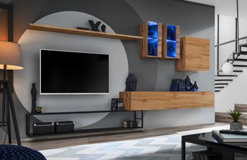 Комплект мебели в гостиную ASM Switch Met I 27 WTS SWM 1 Вотан/Вотан ПВХ из Польши