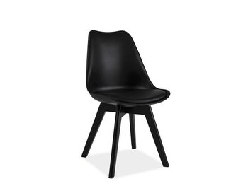 Пластиковый кухонный стул KRIS II SIGNAL черный в стиле лофт Польша