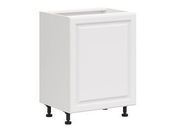 Тумба кухонная нижняя BRW Sirano 60 &mdash; альпийский белый / белый супермат, правое открывание фото - artos.in.ua