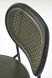 Металевий стілець K524 еко шкіра, синтетичний ротанг зелений Halmar Польща