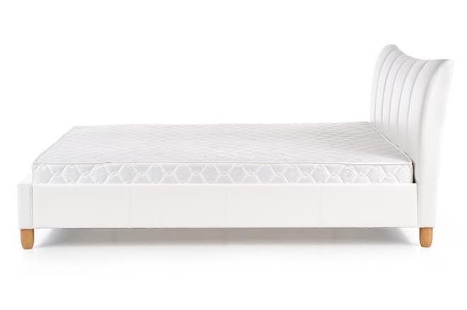 Ліжко HALMAR SANDY двоспальне біле без ящика для білизни Польща