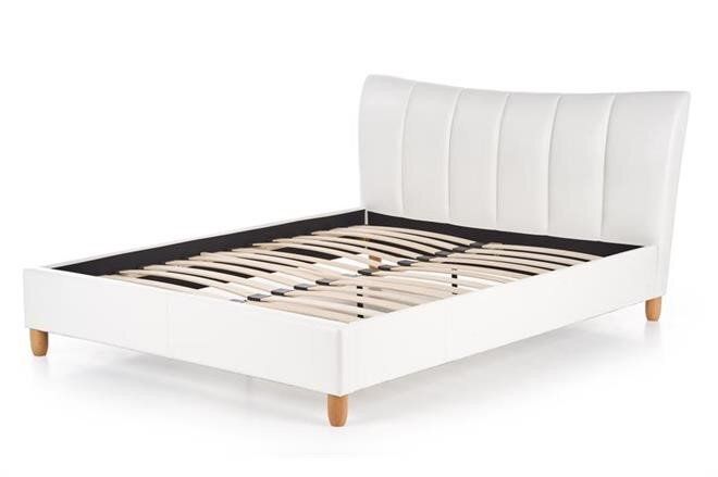 Ліжко HALMAR SANDY двоспальне біле без ящика для білизни Польща