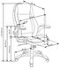 Кресло для кабинета Saturn механизм Tilt, металл серый/перфорированная экокожа серый Halmar Польша