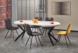 Раскладной стол PERONI мрамор, круглый ламинированный Halmar фото - artos.in.ua