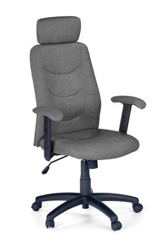 Крісло офісне Stilo 2 механізм Tilt, пластик чорний / тканина темно-сірий Halmar Польща