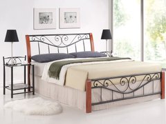 Двоспальні ліжка фото Ліжко двоспальне металеве на ніжках Parma SIGNAL 160x200 біле Польща - artos.in.ua