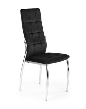 Металлический стул K416 бархатная ткань черный Halmar Польша