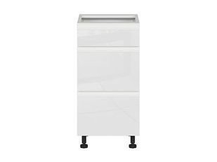 Нижняя кухонная тумба BRW Sole K10-FH_D3S_40/82_2SMB/SMB-BAL/BIP, белый глянцевый/альпийский белый, из Польши фото - artos.in.ua