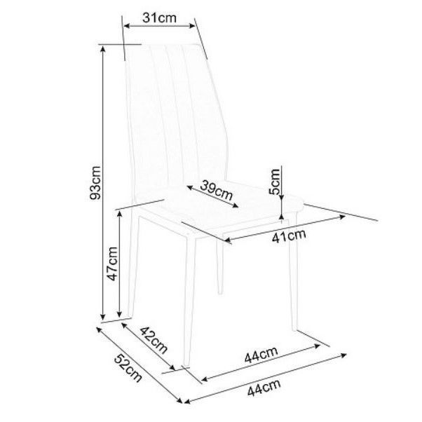 Стул Atom Signal 44&times;39&times;93, черный, велюр Bluvel 19 фото - artos.in.ua