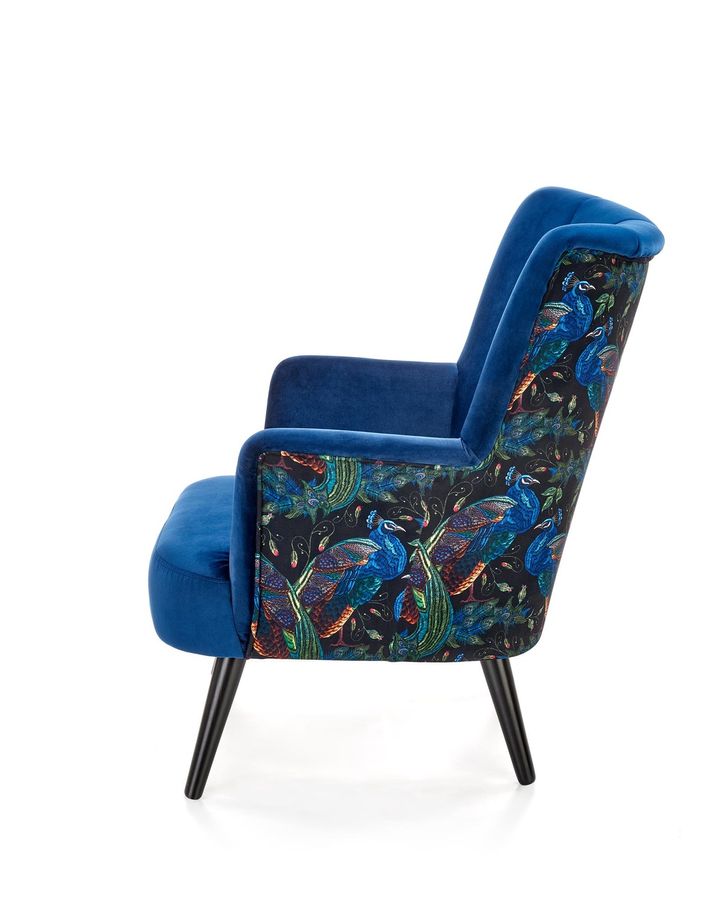 Крісло для відпочинку PAGONI темно-синій/чорний Halmar Польща