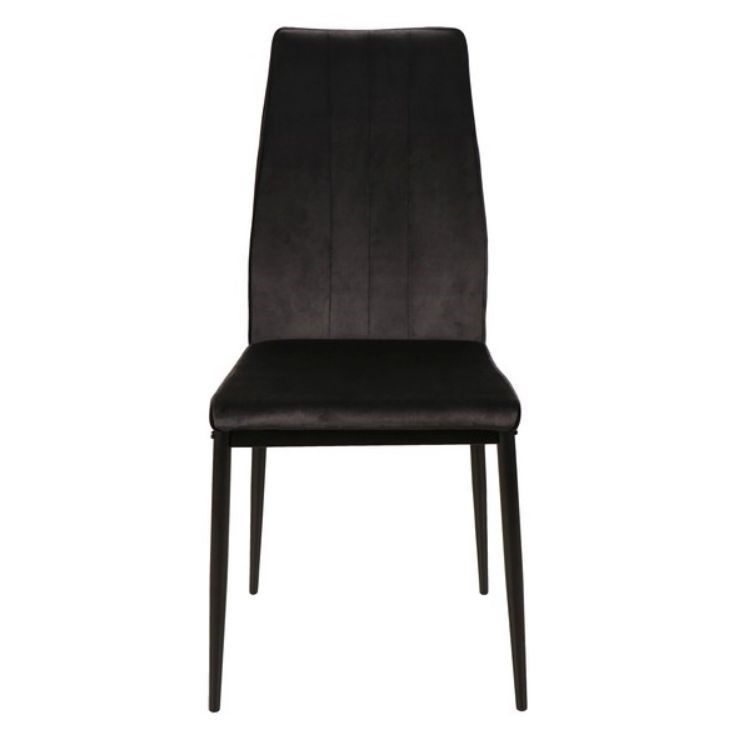 Стул Atom Signal 44&times;39&times;93, черный, велюр Bluvel 19 фото - artos.in.ua