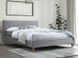 Ліжко з оксамитовою оббивкою AZURRO 140x200 Signal - світло-сірий Bluvel 03 Польща