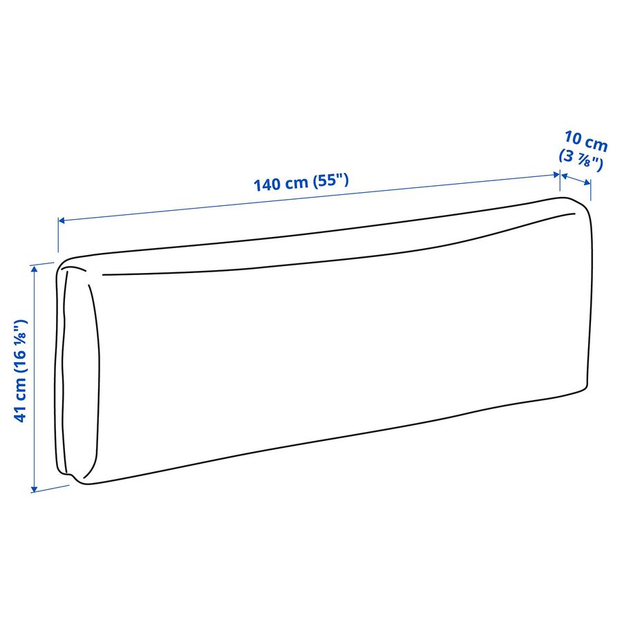 ИКЕА Подушка спинки KLAGSHAMN, 894.443.10 фото - artos.in.ua