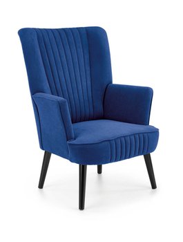 Кресло для отдыха DELGADO темно-синее Halmar Польша