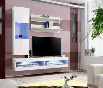 Комплект мебели в гостиную ASM FLY S 23 WW FY S6 Белый матовый из Польши