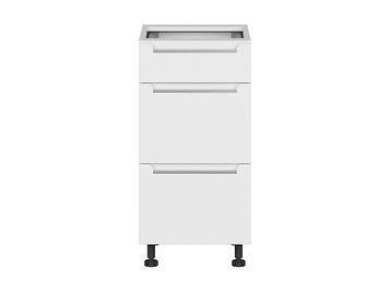 Нижня кухонна тумба BRW Iris K10-FB_D3S_40/82_2STB/STB-BAL/BISM, білий супер мат, альпійський білий фото - artos.in.ua