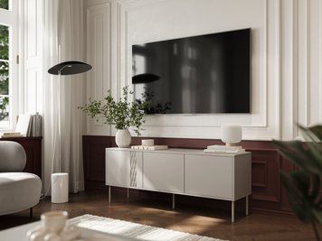 Тумба під телевізор CAMA TRESSE 150 3D &mdash; бежевий мат фото - artos.in.ua
