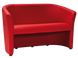 Модный диванчик TM2 SIGNAL 126х60х76 Красная ткань в модерне Польша