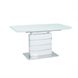 Современный обеденный стол LEONARDO 140-180X80см SIGNAL белый раздвижной в стиле хай тек Польша