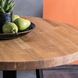 Зручний столик для кухні SIGNAL Vasco Fi80 80х80 Дуб дерев'яний круглої форми стиль модерн Польща
