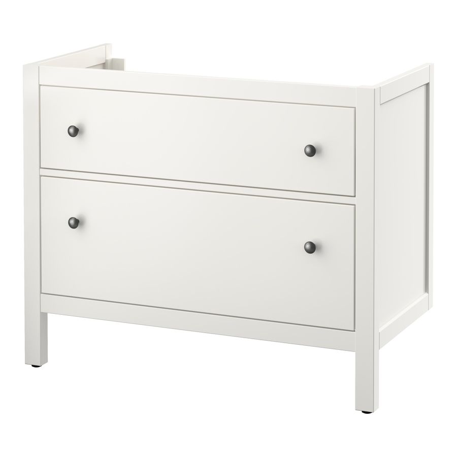 ИКЕА Тумба под умывальник с 2 выдвижными ящиками HEMNES ХЕМНЭС, 902.176.65 фото - artos.in.ua