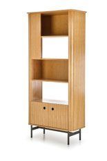 Стеллаж SMART REG-1 натуральный дуб/черный Halmar фото - artos.in.ua