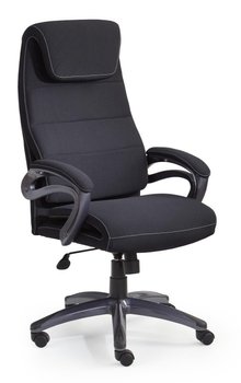 Кресло для кабинета Sidney механизм Tilt, пластик черный/ткань черный Halmar Польша