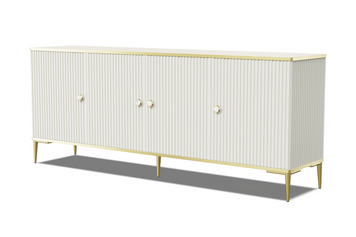 Комод PETRA 182 см 4D кашемир на золотистых ножках BIM Furniture Польша фото - artos.in.ua