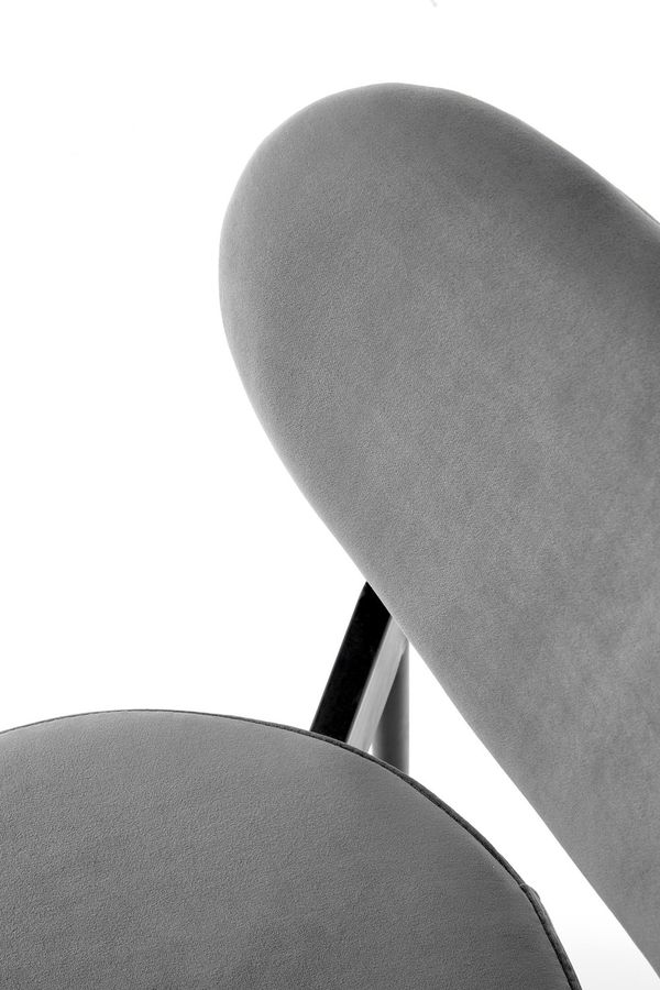 Металевий стілець K509 оксамитова тканина сірий Halmar Польща