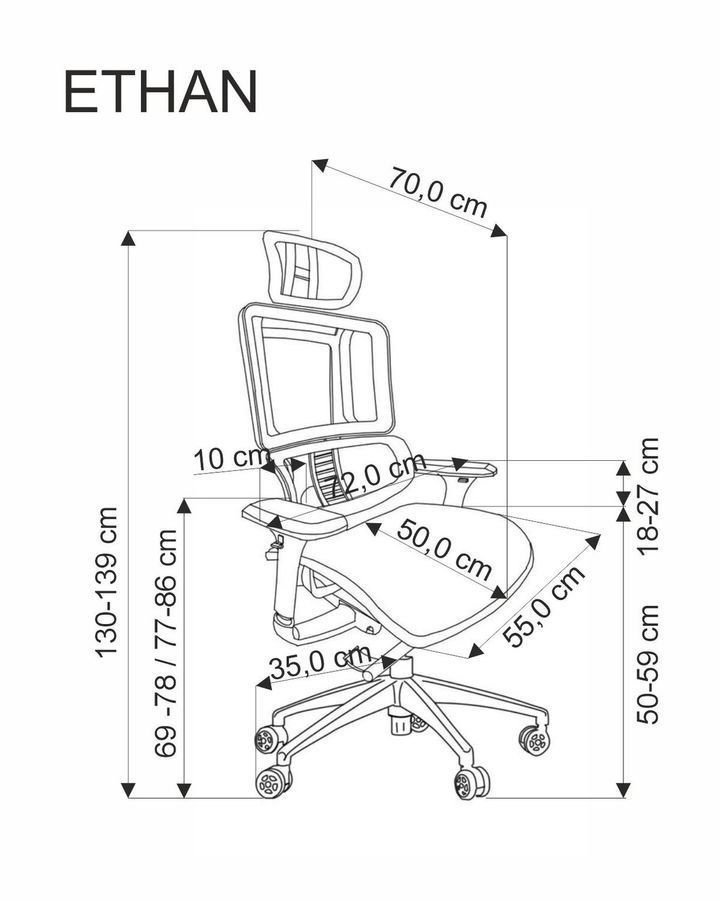 Офисное Кресло ethan popeliaste фото - artos.in.ua