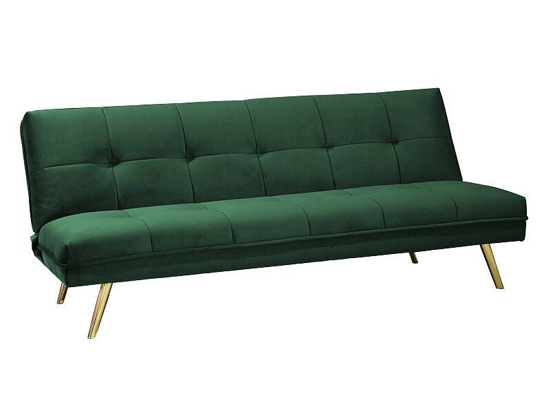 Небольшой диван в зал MORITZ SIGNAL 181х88х80 Вельвет зелёный + метал ножки Польша