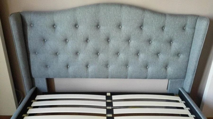 Двуспальная мягкая кровать в современном стиле Aspen 160 x 200 SIGNAL серая Польша