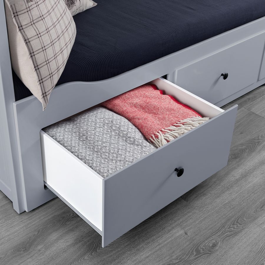 ІКЕА Кушетка з 3 висувними ящиками HEMNES ХЕМНЕС, 993.909.48 фото - artos.in.ua