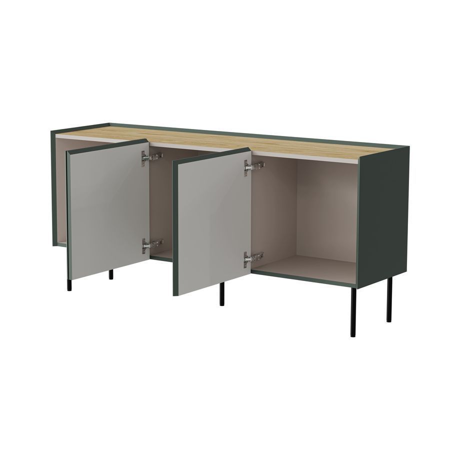 Комод в гостиную трехдверный FELLINI 150 Cama оливковый фото - artos.in.ua