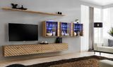 Комплект мебели в гостиную ASM Switch XVII WTL SW 17, дуб Wotan, фрезерованные фасады фото - artos.in.ua