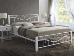 Двоспальні ліжка фото Двоспальне металеве Ліжко Parma SIGNAL 160x200 білий Польща - artos.in.ua