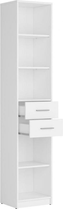 Стеллаж BRW Nepo Plus S435-REG2S/40-BI, белый фото - artos.in.ua
