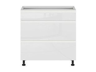 Нижняя кухонная тумба BRW Sole K10-FH_D3S_80/82_2SMB/SMB-BAL/BIP, белый глянцевый/альпийский белый, из Польши фото - artos.in.ua