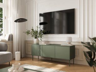 Тумба під телевізор Tresse 150 3D Cama зелений мат фото - artos.in.ua