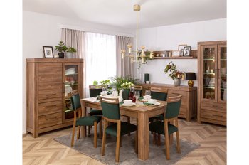 Комплект мебели в гостиную Gent BRW дуб Стирлинг Польша