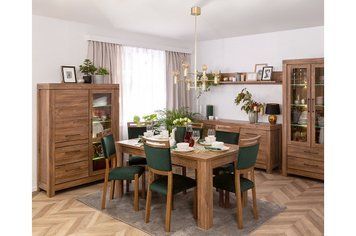 Комплект меблів у вітальню BRW Gent gent_7, дуб стирлинг фото - artos.in.ua