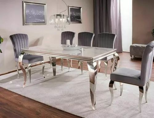 Обеденный стол Prince Ceramic Signal 180&times;90&times;75, белый, керамика фото - artos.in.ua