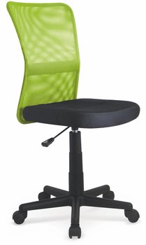 Крісло комп'ютерне Dingo механізм піастри, пластик чорний / мембранна тканина чорний, сітка салатовий Halmar Польща