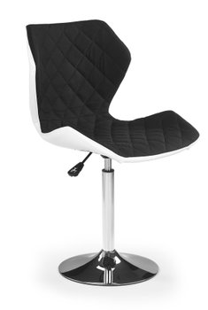 Крісло комп'ютерне Matrix 2 механізм піастри, хромований метал / тканина чорний, екошкіра білий Halmar Польща