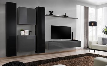 Комплект мебели в гостиную ASM Switch VI 27 ZG SW 6 Черный/Графит из Польши