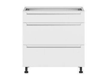 Нижня кухонна тумба BRW Iris K10-FB_D3S_80/82_2STB/STB-BAL/BISM, білий супер мат, альпійський білий фото - artos.in.ua