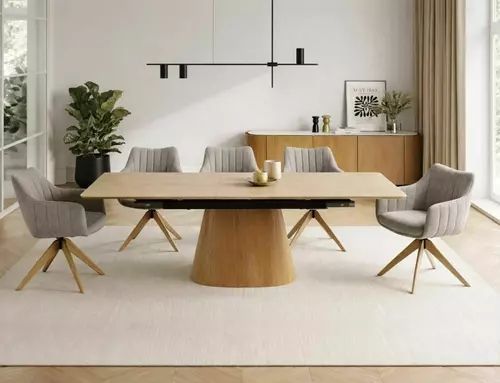Обідній стіл Monaco Signal 160&times;90&times;75, travertine бежевий матовий, кераміка фото - artos.in.ua