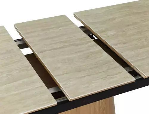 Обідній стіл Monaco Signal 160&times;90&times;75, travertine бежевий матовий, кераміка фото - artos.in.ua