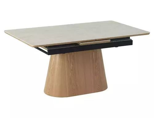 Обідній стіл Monaco Signal 160&times;90&times;75, travertine бежевий матовий, кераміка фото - artos.in.ua
